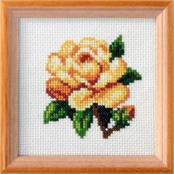 Borduurpakket Yellow Rose Orchidea 7589