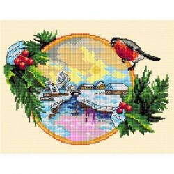 Borduurpakket winterlandschap Orchidea 7929