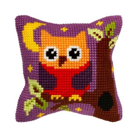 Borduurpakket Kussen Owl Orchidea 9402