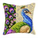 Borduurpakket Kussen pauw Orchidea 9553