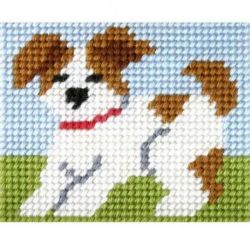 Borduurpakket Hondje Orchidea 9709