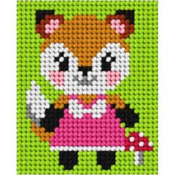 Borduurpakket vos Orchidea 9744