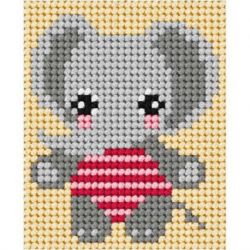 Borduurpakket olifant Orchidea 9745