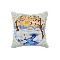 Kruissteekkussen vier seizoenen-winter Orchidea 99047