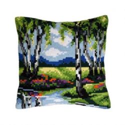 Kruissteekkussen landschap Orchidea 99066