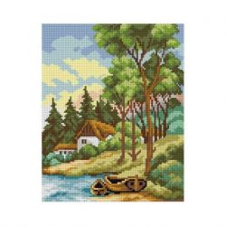 Borduurpakket voorbedrukt meer Orchidea M2534