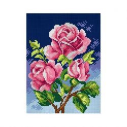 Borduurpakket voorbedrukt rozen Orchidea M2594