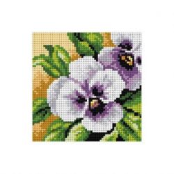 Borduurpakket voorbedrukt viooltje Orchidea M2757