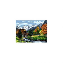 Voorbedrukt stramien in de bergen Orchidea SAC117