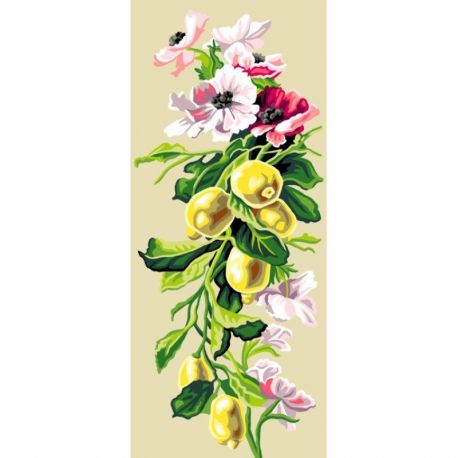 Voorbedrukt stramien kiwis Orchidea SAC136