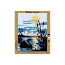 Voorbedrukt stramien zwaan op meer Orchidea SAH12M