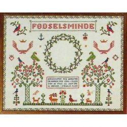 Borduurpakket Merklap Fodselsminde klein Haandarbejdets Fremme 30-2506