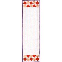 Borduurpakket Loper harten en kaarsen Haandarbejdets Fremme 16-5985