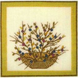 Borduurpakket Bloemen in mand Haandarbejdets Fremme 30-6627