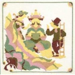 Borduurpakket Sprookje HC Andersen-herderinnetje en de schoorsteenveger Haandarbejdets Fremme 30-6776