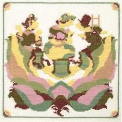 Borduurpakket Sprookje HC Andersen-herderinnetje en de schoorsteenveger Haandarbejdets Fremme 30-6777