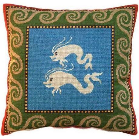 Borduurpakket Kussen dolfijnen Haandarbejdets Fremme 20-6831