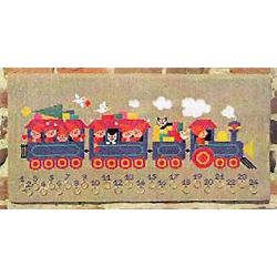 Borduurpakket 2 Placemats roze tulp Haandarbejdets Fremme 14-9859.05-06