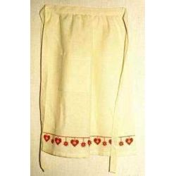 Borduurpakket Schort met harten en sterren Haandarbejdets Fremme 07-5997