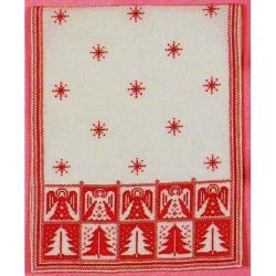 Borduurpakket Loper engelen en bomen Haandarbejdets Fremme 16-5180.01