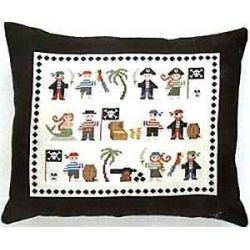 Borduurpakket Kussen piraten 2 Haandarbejdets Fremme 20-9999