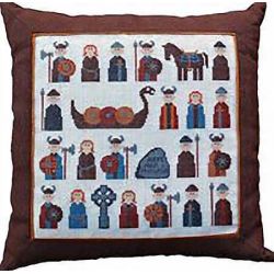 Borduurpakket Kussen Vikingen Haandarbejdets Fremme 20-9984