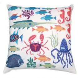 Borduurpakket Kussen zeedieren Haandarbejdets Fremme 20-6930