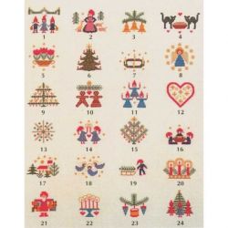 Borduurpakket Adventskalender Haandarbejdets Fremme 34-6149