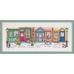 Borduurpakket winkelstraat Permin 70-0160