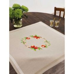 Borduurpakket dekservet appels in krans Permin 27-2712