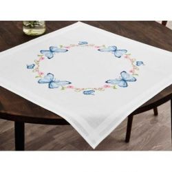 Borduurpakket dekservet vlinders Permin 27-2713