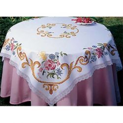 Borduurpakket Tafellaken Gemengd boeket Brodelia 2412-8769