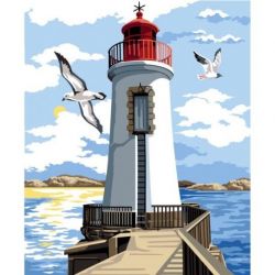 Voorbedrukt stramien vuurtoren Margot 134-5186