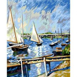 Voorbedrukt stramien zeilboot in argenteuil Margot 134-5187