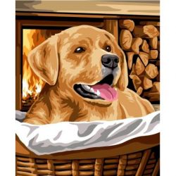 Voorbedrukt stramien hond Margot 134-5193