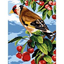 Voorbedrukt stramien putter en kersen Margot 153-1425