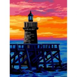 Voorbedrukt stramien vuurtoren Margot 153-1465