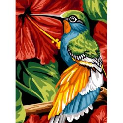 Voorbedrukt stramien kolibri Margot 153-1474