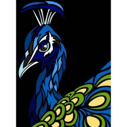 Voorbedrukt stramien pauw Margot 153-1478