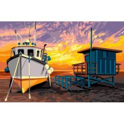 Voorbedrukt stramien boot bij eb Margot 163-4348