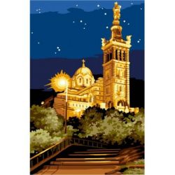 Voorbedrukt stramien gouden kerk Margot 163-4351