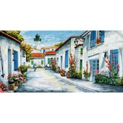 Voorbedrukt stramien weg naar vuurtoren Margot 170-08