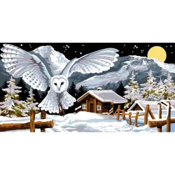 Voorbedrukt stramien sneeuwuil Margot 170-18