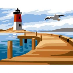 Borduurpakket voorbedrukt vuurtoren Margot 766-6024217