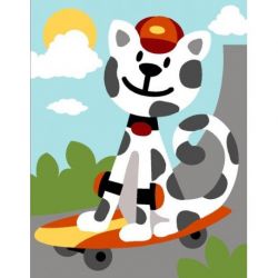 Borduurpakket voorbedrukt poesje Margot 766-6024230