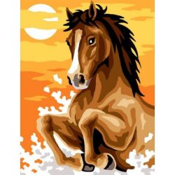 Borduurpakket voorbedrukt hengst Margot 766-6024243