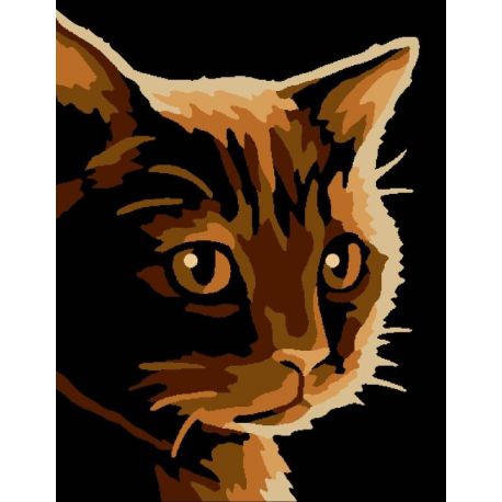 Borduurpakket voorbedrukt kitten Margot 766-6024247