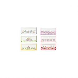 Borduurpakket voorbedrukt servetten opbergzakje - set van 6 Margot broderie 1889-22