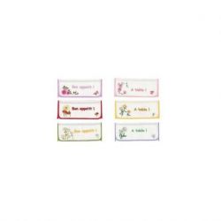 Borduurpakket voorbedrukt servetten opbergzakje - set van 6 Margot broderie 1889-23