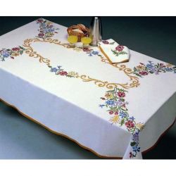 Borduurpakket voorbedrukt servet Cascade Margot broderie 20990-7897